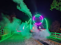 A dazzling end to train lights show