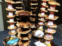 We tried The Botanist’s ‘hanging pancake kebab’ – and it was messy!