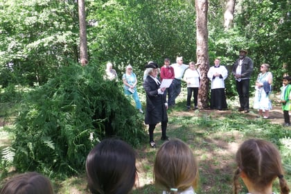 Annual blessing of the bower ceremony takes place in Whitehill