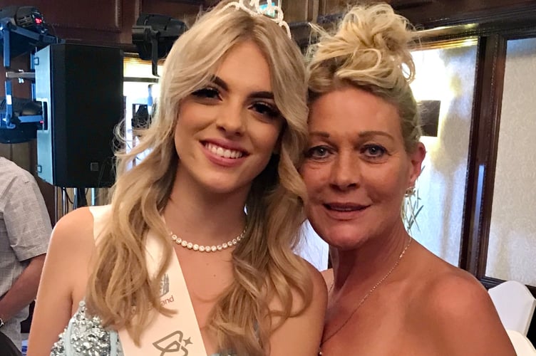 Miss England contestant Alanta Shattock and mum Karon