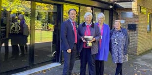 Liphook Women’s Institute Centenary Cup is presented to Bohunt School