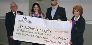 Worldham Golf Club members raise more than £6,000 for hospice