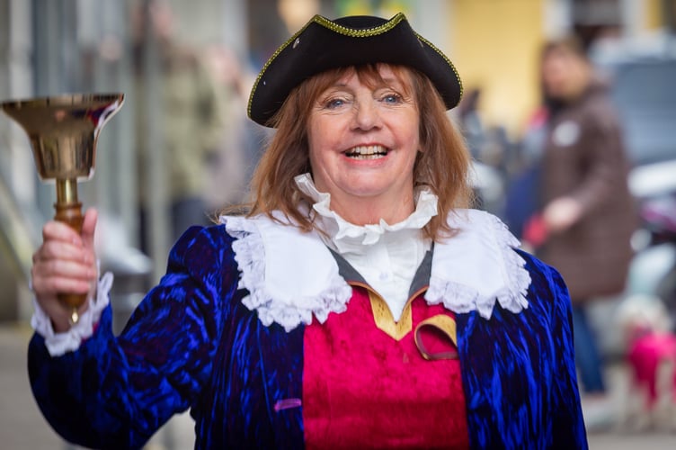 Petersfield Town crier Faye Thompson 