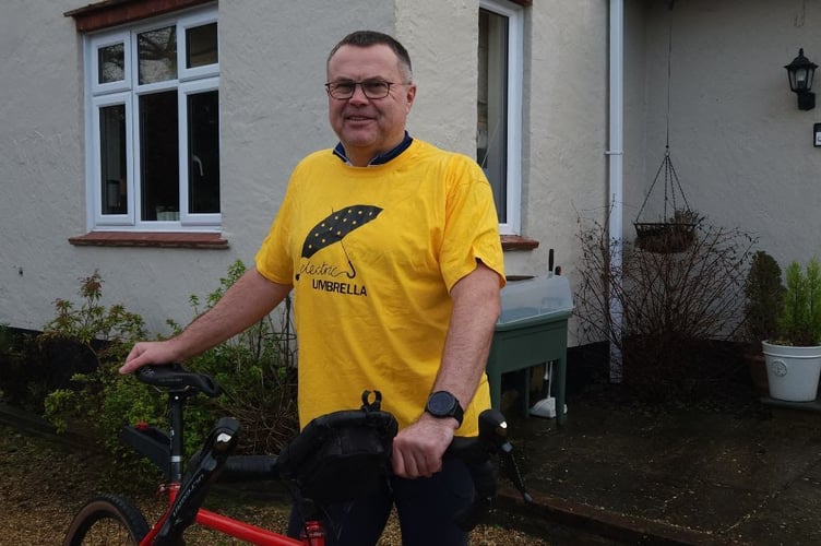 Steve Owen prior to setting off on his Tour d'Afrique