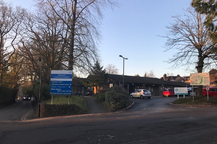 Haslemere community hospital in Church Lane, Haslemere