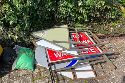 Letter: Council must act on Hampshire's abandoned signs and barriers