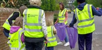 Litter pickers clean up Petersfield for the King