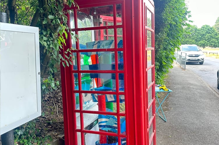 Frensham's Red Cube Gallery is located next to St Mary's School on the green off the A287