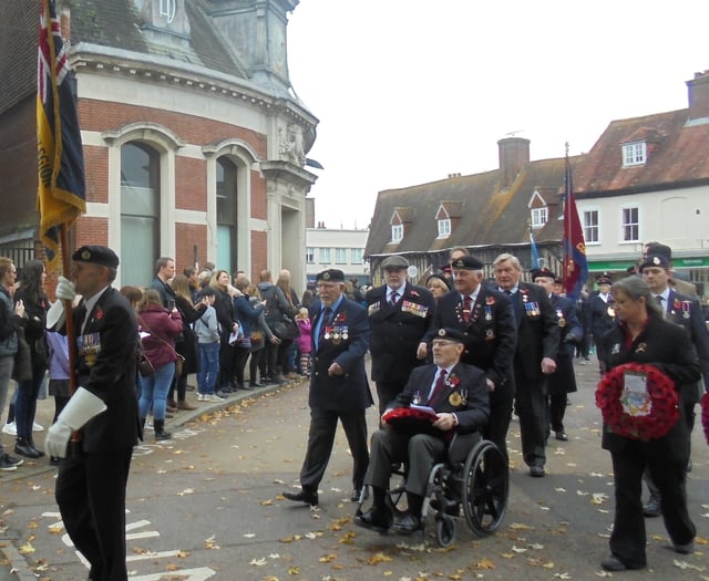 Final salute Petersfield’s Royal British Legion former standard bearer