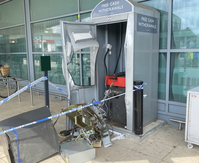 Cashpoint ram-raided at Waitrose in Alton