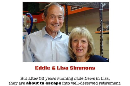 Farewell party for retiring Liss newsagent couple