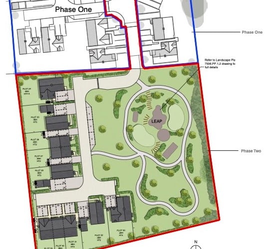 Elivia Homes has applied for planning permission to build 23 homes and a LEAP playground on an ancient orchard in Badshot Lea