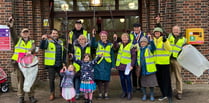 WATCH: Singing litter pickers make debut outside Petersfield Town Hall