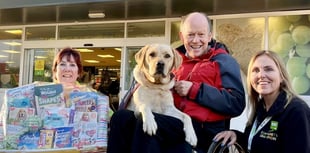 That's just super: Waterlooville ASDA donation to Hounds for Heroes