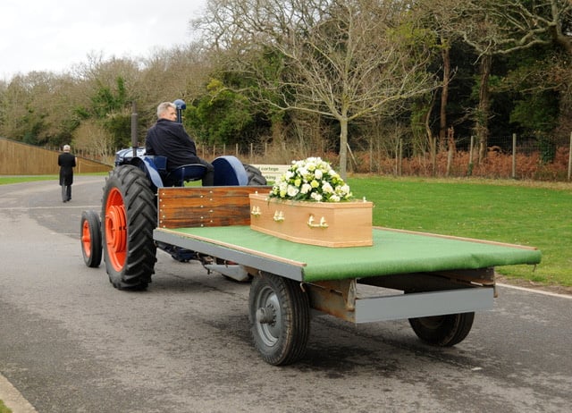 Fitting final journey for vintage tractor enthusiast from Petersfield