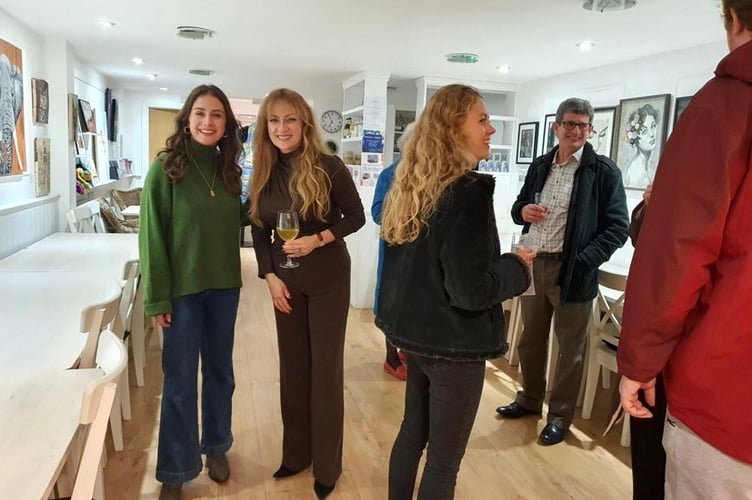 Scarlett Rose exhibition private view, Gallery No. 30, Petersfield High Street, February 3rd 2024.