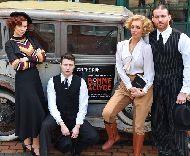 Bonnie & Clyde hold up Woking before New Victoria Theatre show