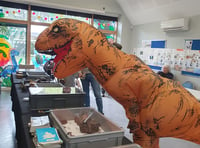 Bordon families get a taste of Jurassic Park life during Dinosaur Day