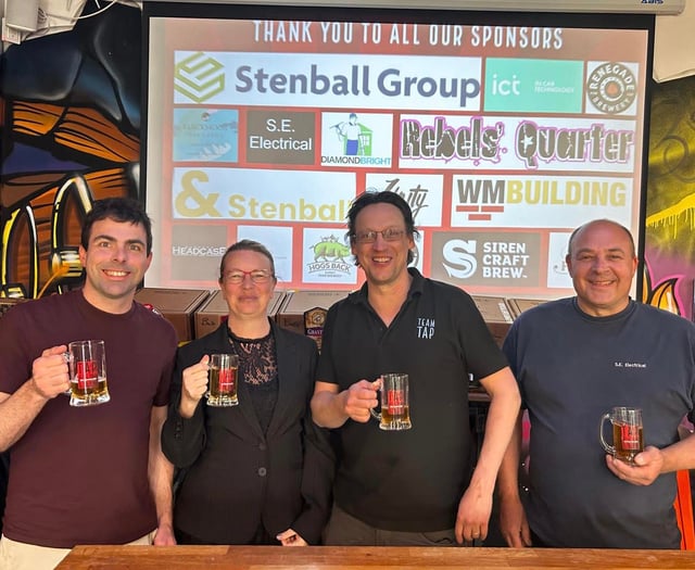 Beer festival organisers pump £1,600 into men's shed relocation