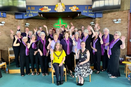 Praise for choir as concert raises £450 for wellbeing charity