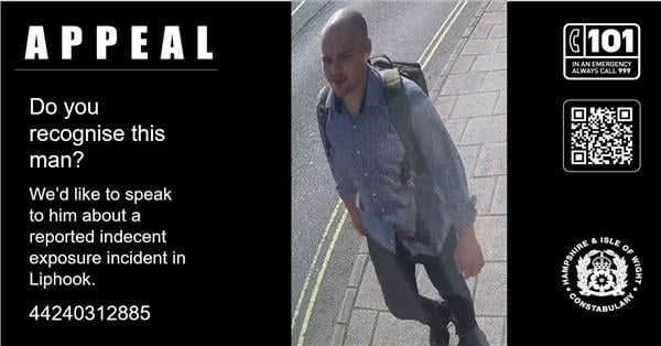 Police release CCTV image following indecent exposure in Liphook