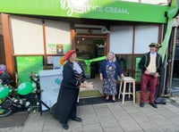 What a scoop as ice cream parlour officially opens