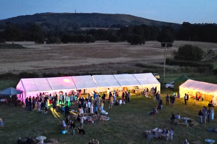 Stroud Revels Night falls drone footage