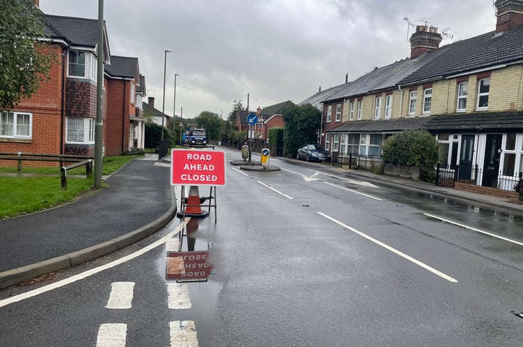 Wrecclesham Road closed