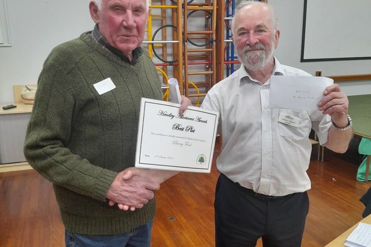 Headley Allotment Awards Barry Ford