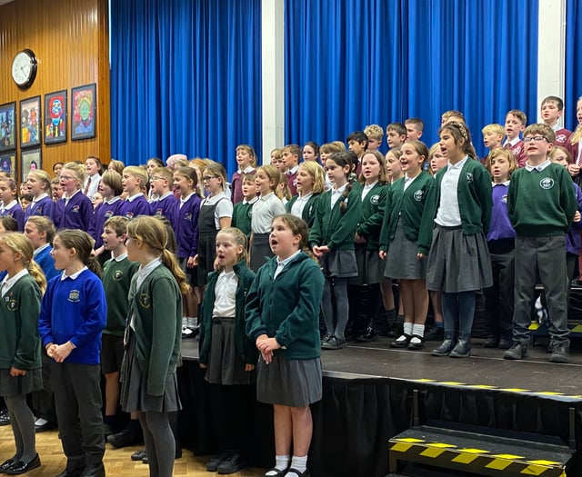 Toto enjoyment as pupils come together for Big Sing