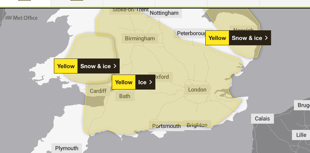 Ice warning issued for Hampshire and Surrey as temperatures plunge