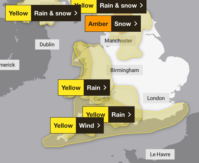 Weather warning as Storm Bert approaches Surrey and Hampshire