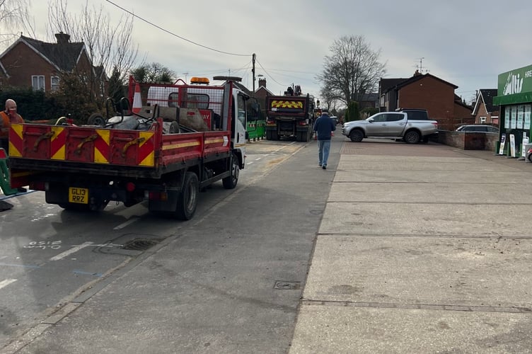 Altis Liphook Road Roadworks Lindford