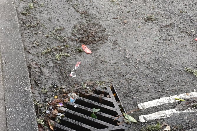 Litter in Petersfield, East Hampshire