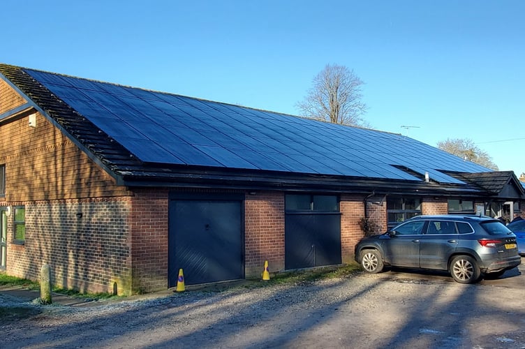 Buriton Village Hall's new exterior environmental improvements