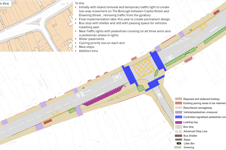 Downing Street road alterations