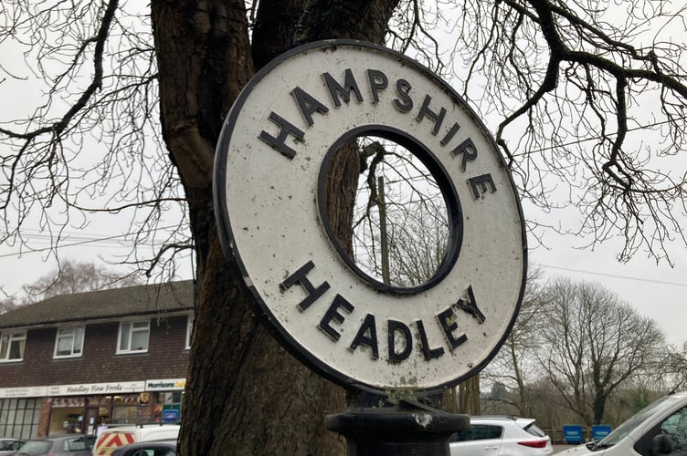 Headley Signpost Stock Image